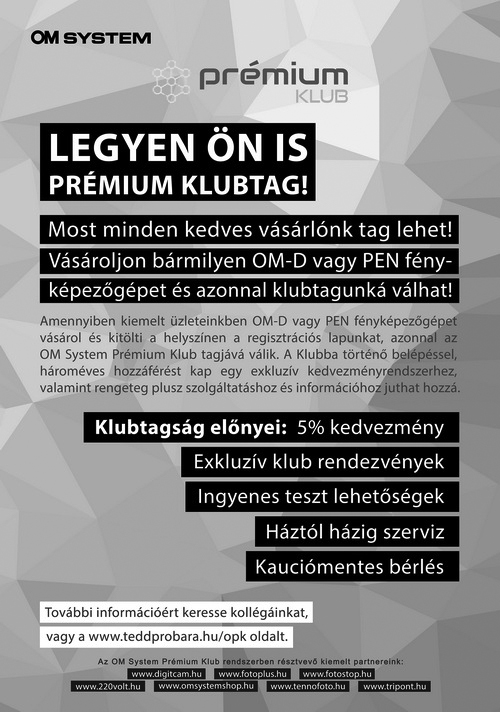 OM System Prémium Klub - Szabályzat